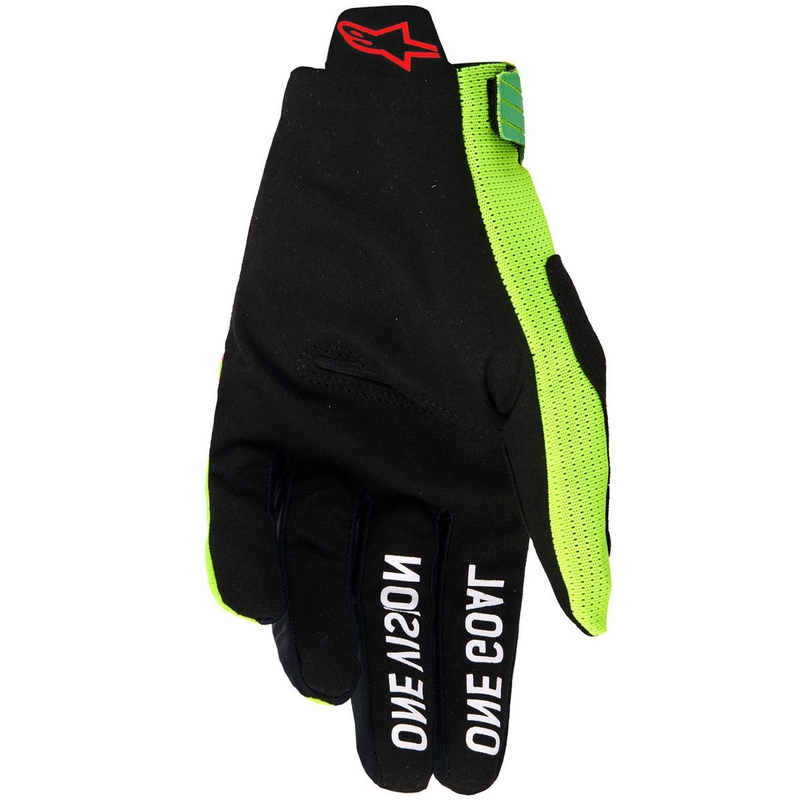Γάντια motocross Alpinestars Radar Pro πράσινο-φλουορ κίτρινο-φλουορ ροζ
