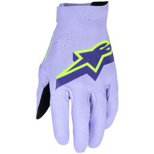 Γάντια motocross Alpinestars Supertech MX σε χρώμα λεβάντας-μωβ-κίτρινο