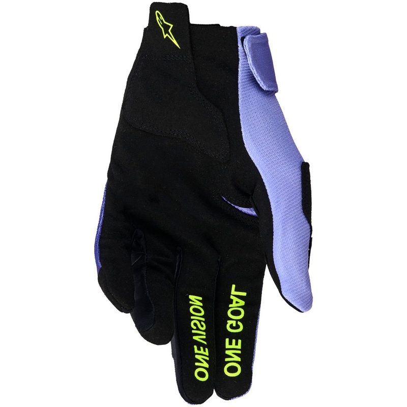 Γάντια motocross Alpinestars Radar μωβ-φλουορ κίτρινα