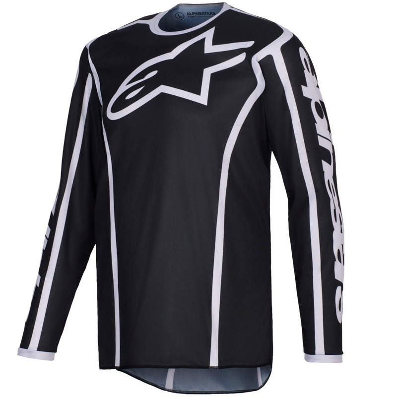 Φανέλα motocross Alpinestars Fluid Apex μαύρο-γκρι
