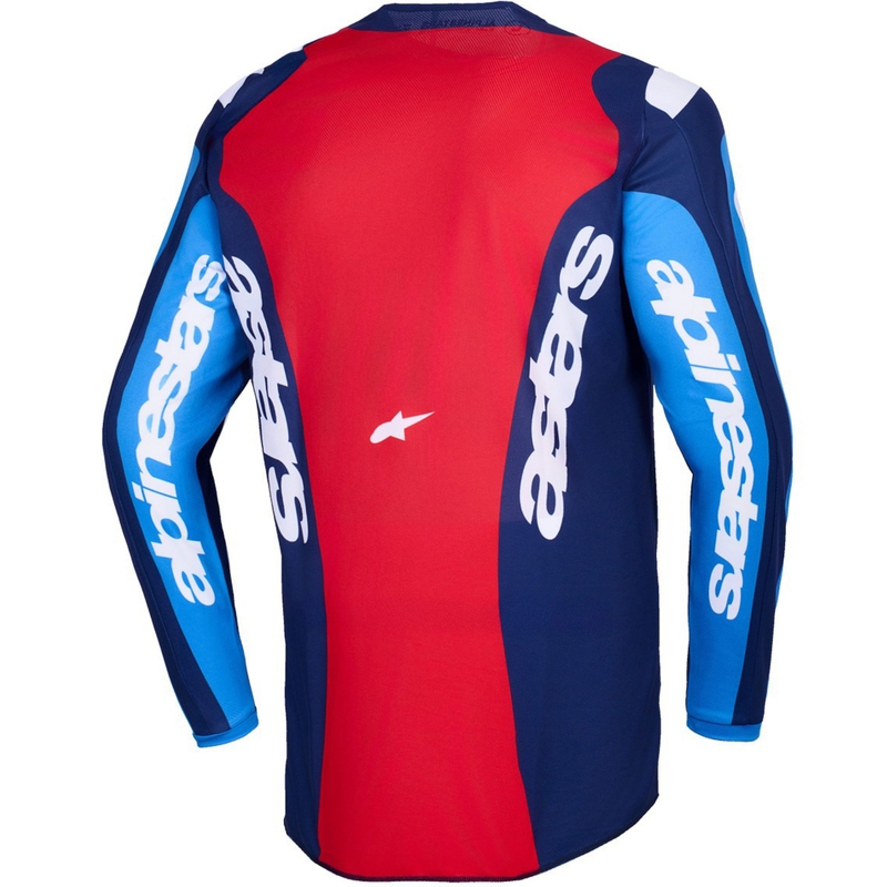 Μπλε-κόκκινη φανέλα motocross Alpinestars Fluid Grid