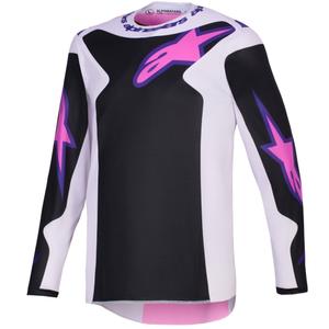 Φανέλα motocross Alpinestars Fluid Grid μαύρο-ανοιχτό γκρι-μωβ