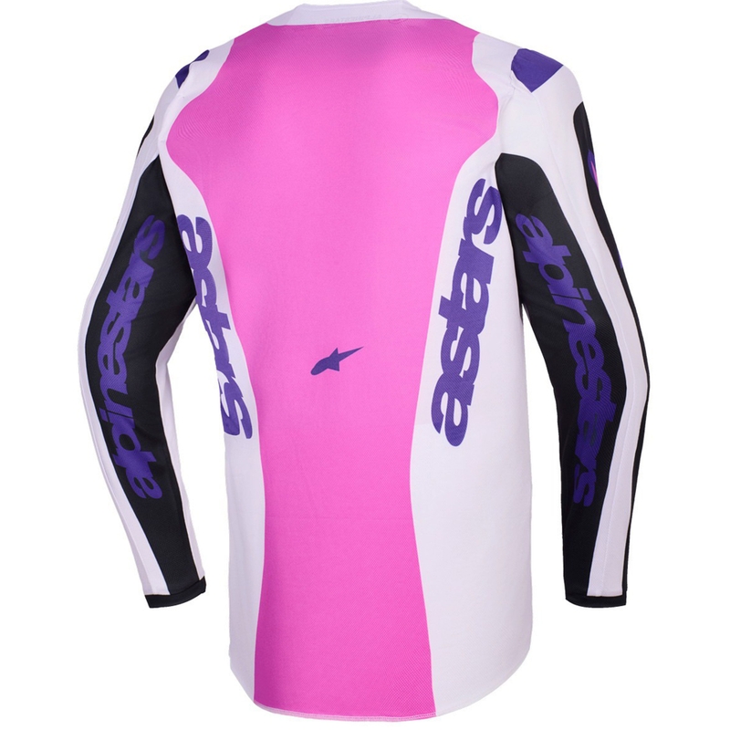 Φανέλα motocross Alpinestars Fluid Grid μαύρο-ανοιχτό γκρι-μωβ