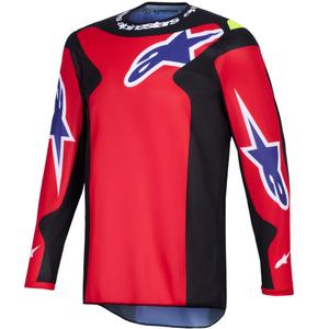 Φανέλα motocross Alpinestars Fluid Grid κόκκινο-μαύρο-μωβ-κίτρινο