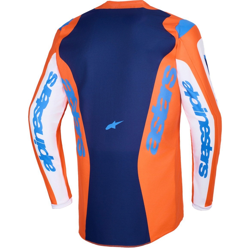 Φανέλα motocross Alpinestars Fluid Grid πορτοκαλί-μπλε