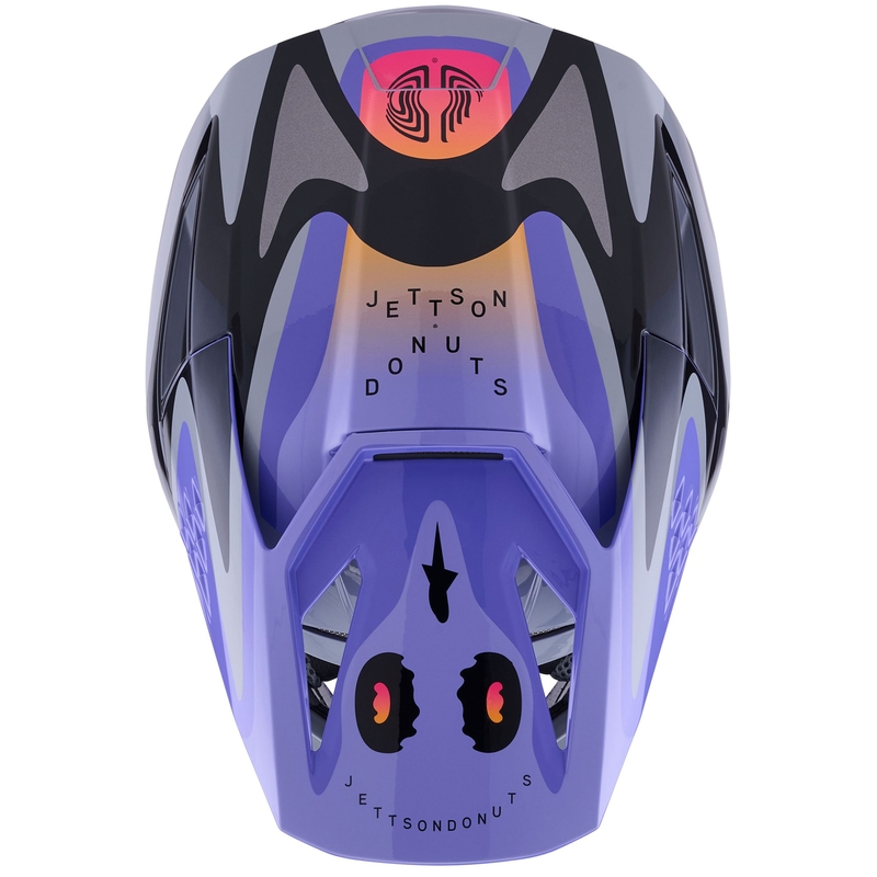 Κράνος motocross Alpinestars S-M3 JETT LAWRENCE edition γκρι-μωβ-μαύρο