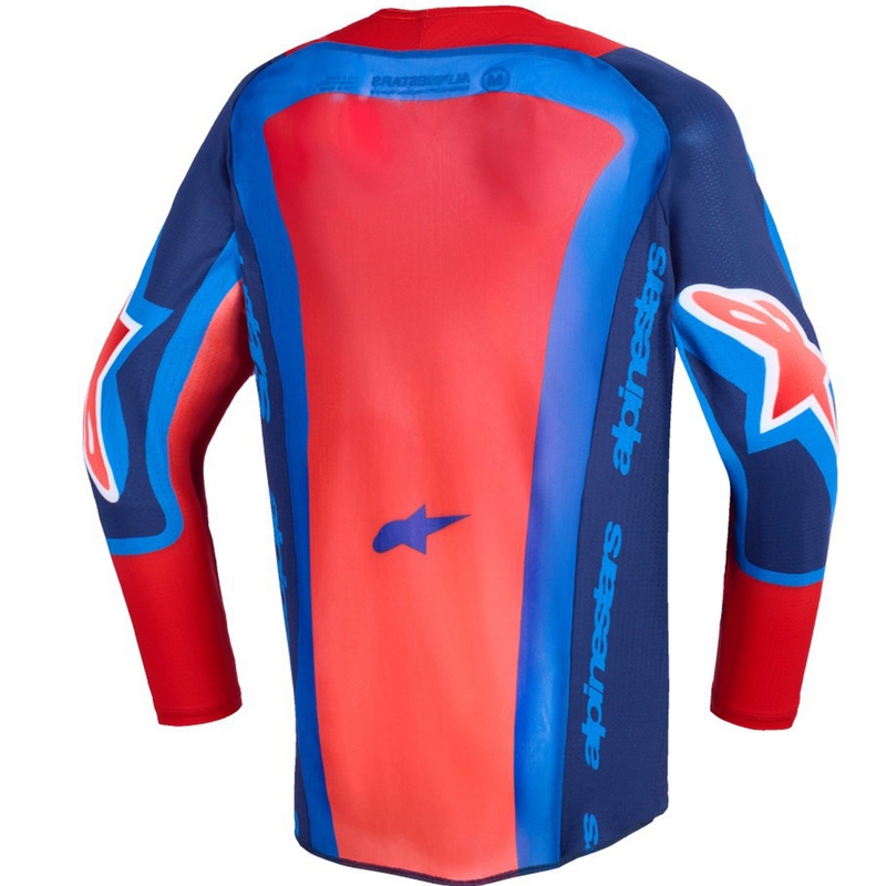 Φανέλα Motocross Alpinestars Supertech Vista Youth για παιδιά σε σκούρο μπλε-κοράλι-κοβάλτιο