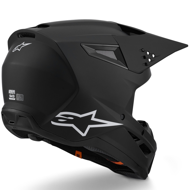 Κράνος Alpinestars S-M3 Solid motocross, ματ μαύρο