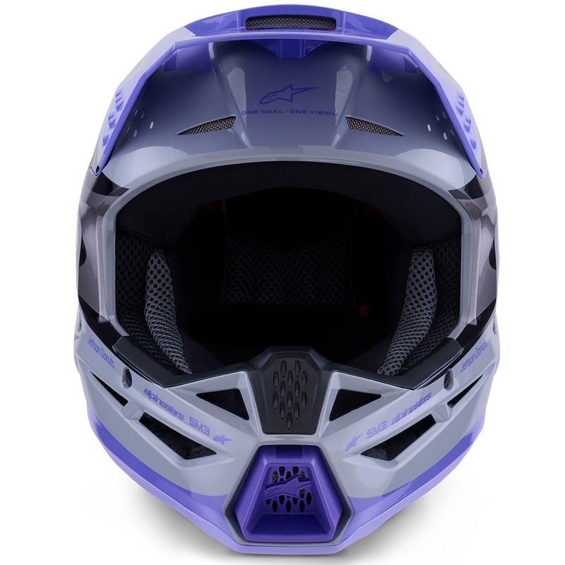 Παιδικό κράνος motocross Alpinestars S-M3 JETT LAWRENCE edition γκρι-μωβ-μαύρο