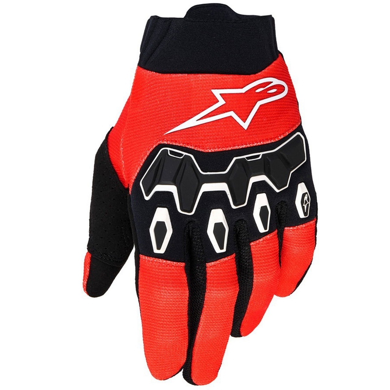 Γάντια motocross Alpinestars Full Bore V2 για παιδιά/νεανίδες, κόκκινα, μαύρα-άσπρα