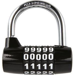 Κλειδαριά Oxford 5-DIGIT σε σχήμα U, μαύρη