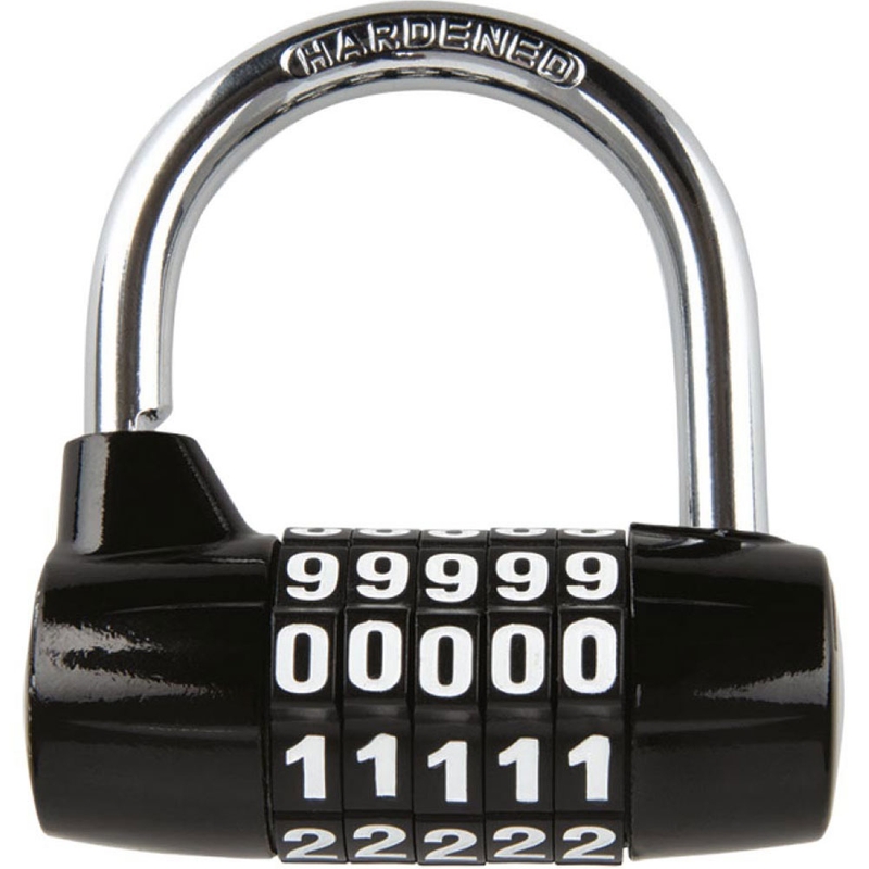 Κλειδαριά Oxford 5-DIGIT σε σχήμα U, μαύρη