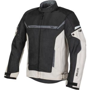 Μπουφάν μοτοσικλέτας Ayrton Bullet II Flow σε κρεμ-γκρι-μαύρο