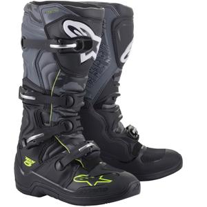 Μπότες μοτοσικλέτας Alpinestars TECH 5 μαύρο-γκρι-φλουορ κίτρινο
