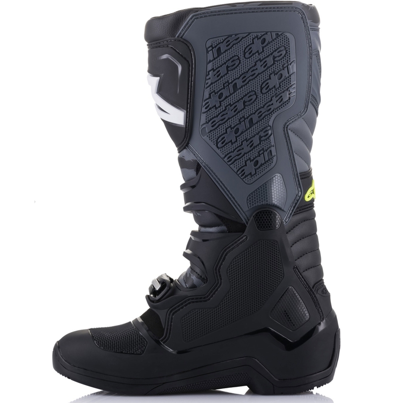 Μπότες μοτοσικλέτας Alpinestars TECH 5 μαύρο-γκρι-φλουορ κίτρινο