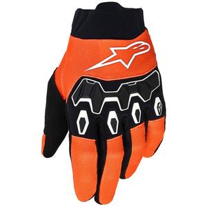 Γάντια motocross Alpinestars Full Bore V2 για παιδιά/νεανίδες πορτοκαλί-λευκό-μαύρο-μπλε