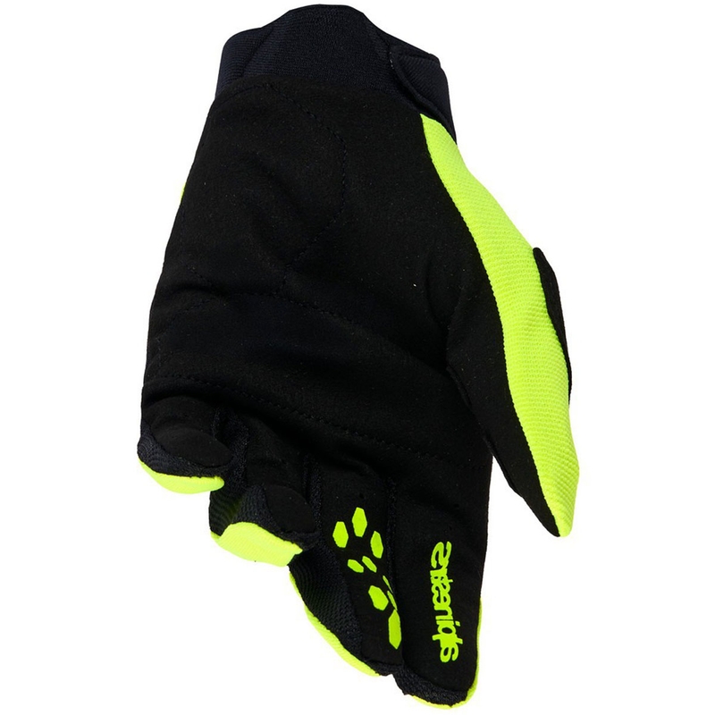 Γάντια motocross Alpinestars Full Bore V2 για παιδιά/νεανίδες, φθορίζοντα κίτρινα-μαύρα