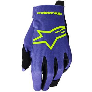 Γάντια Motocross Alpinestars Radar Youth Kids Μωβ-Φθορίζον Κίτρινο