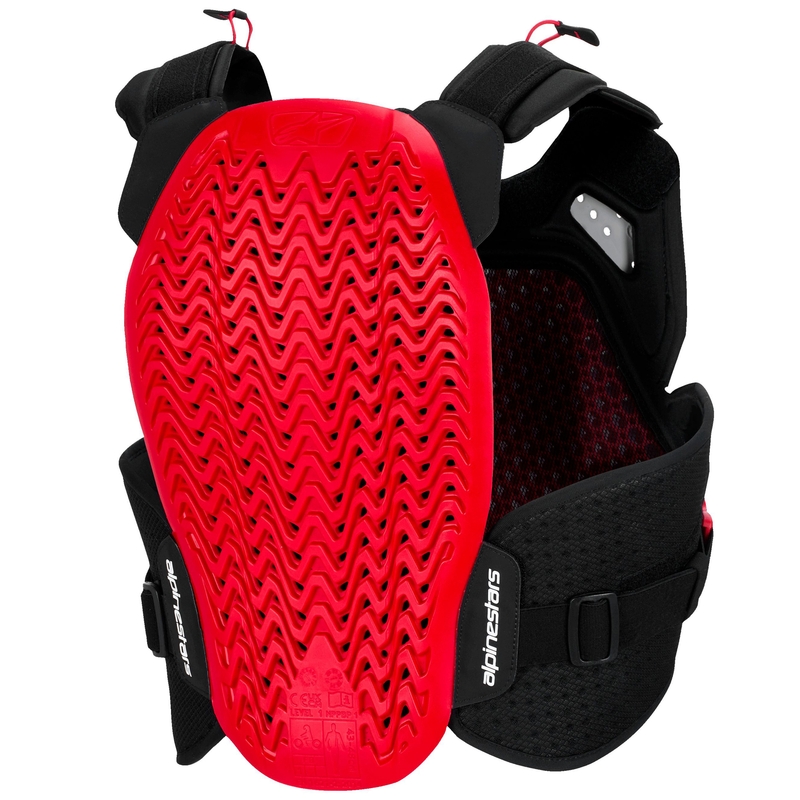 Προστατευτικό στήθους Alpinestars A-4 Plasma μαύρο-κόκκινο-λευκό