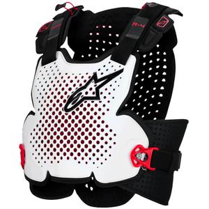 Προστατευτικό στήθους Alpinestars A-4 Plasma μαύρο-κόκκινο-λευκό