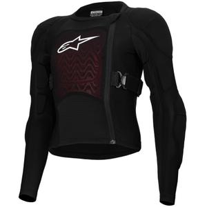 Προστατευτικό σώματος Alpinestars Bionic Plasma LT Youth με μακριά μανίκια, μαύρο-κόκκινο-λευκό