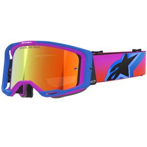 Γυαλιά motocross Alpinestars Vision 8 Corp μπλε-μωβ-πορτοκαλί με κόκκινο καθρέφτη φακό