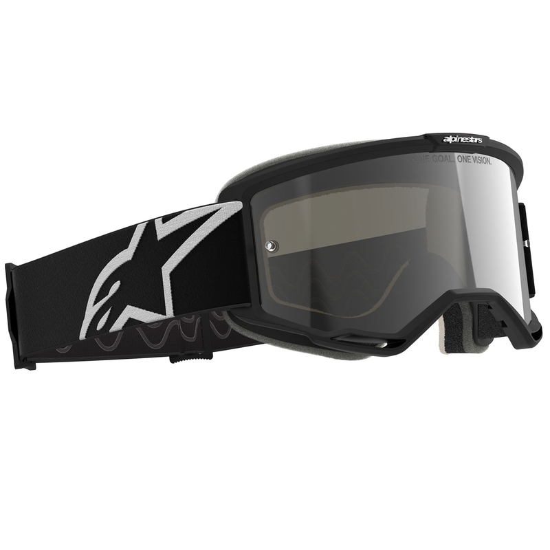 Γυαλιά motocross Alpinestars Vision 5 Corp μαύρα με διαφανή φακό