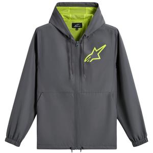 Αντιανεμικό μπουφάν Alpinestars Speeder Chromium σε γκρι-φλουό κίτρινο