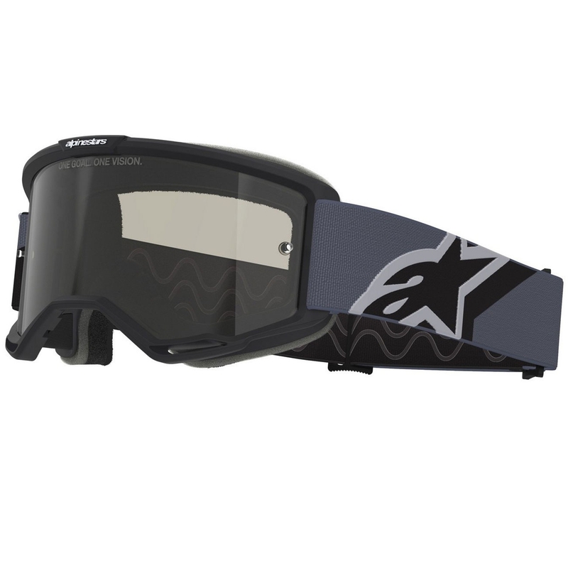 Γυαλιά motocross Alpinestars Vision Sand μαύρο-γκρι με σκούρο φακό smoke