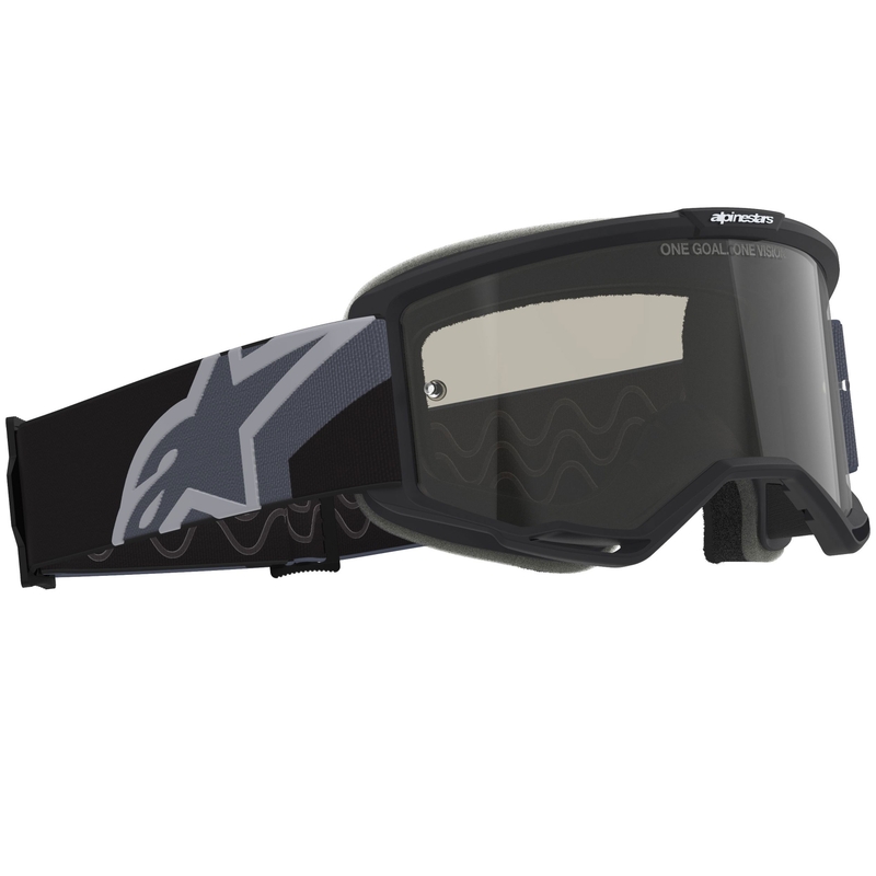 Γυαλιά motocross Alpinestars Vision Sand μαύρο-γκρι με σκούρο φακό smoke