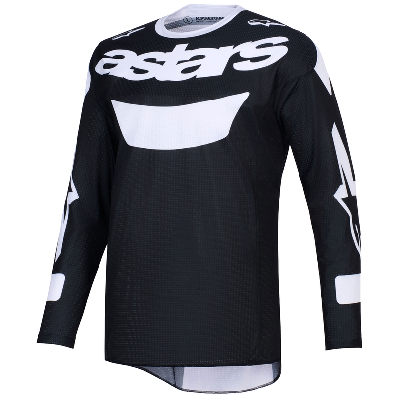Φανέλα motocross Alpinestars Racer Air Riway μαύρο-λευκό