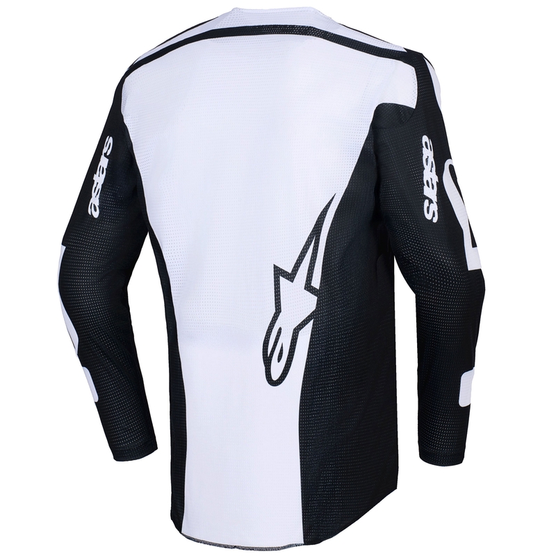 Φανέλα motocross Alpinestars Racer Air Riway μαύρο-λευκό
