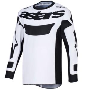 Φανέλα motocross Alpinestars Racer Riway λευκή-μαύρη
