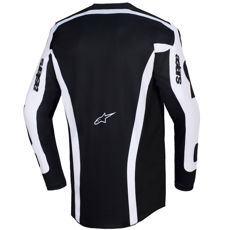 Φανέλα motocross Alpinestars Racer Riway λευκή-μαύρη