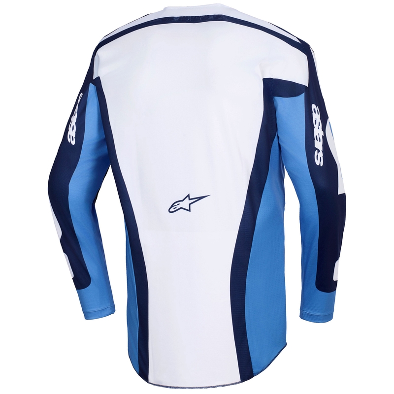 Φανέλα motocross Alpinestars Racer Riway μπλε-ανοιχτό μπλε-λευκό