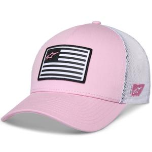 Καπέλο Alpinestars Flag Snap ροζ-λευκό