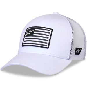 Καπέλο Alpinestars Flag Snap λευκό-λευκό
