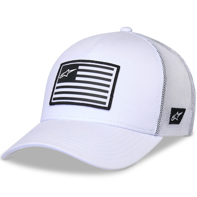 Καπέλο Alpinestars Flag Snap λευκό-λευκό