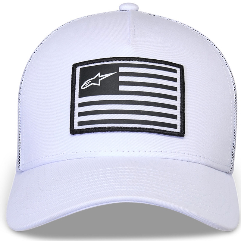 Καπέλο Alpinestars Flag Snap λευκό-λευκό
