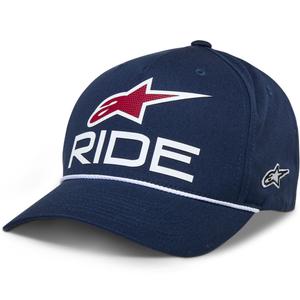 Καπέλο Alpinestars Ride Comp Snapback μπλε-λευκό-κόκκινο