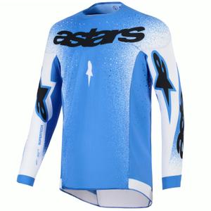 Μπλε-λευκή φανέλα motocross Alpinestars Supertech Scenz