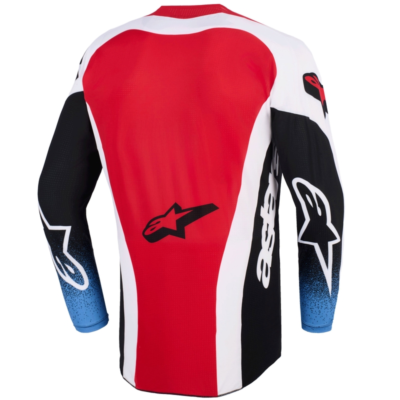 Φανέλα motocross Alpinestars Techstar Knif μαύρο-άσπρο-μπλε-κόκκινο
