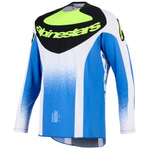 Φανέλα motocross Alpinestars Techstar Knif μπλε-μαύρο-φλουορ κίτρινο