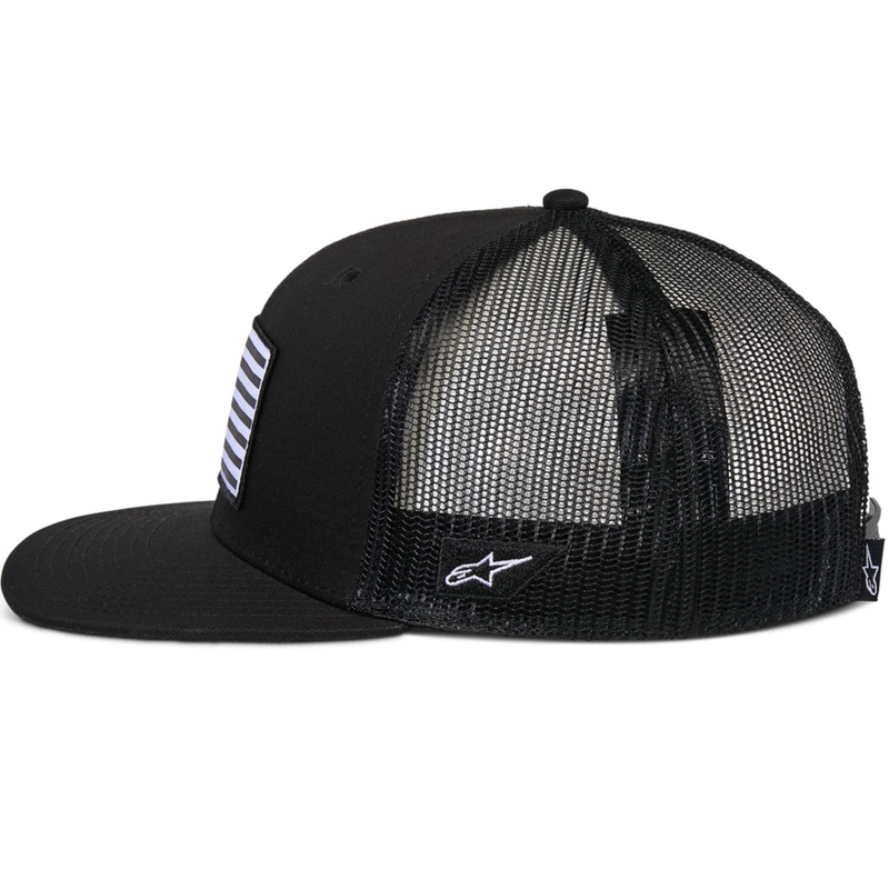 Καπέλο Alpinestars Flag μαύρο-μαύρο