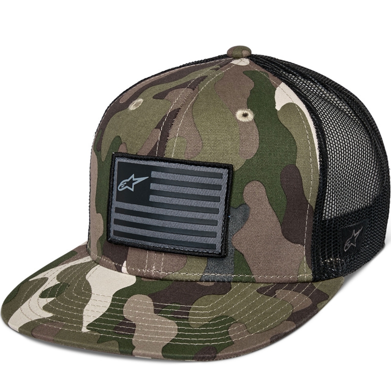 Καπέλο Alpinestars Flag πράσινο παραλλαγής-μαύρο