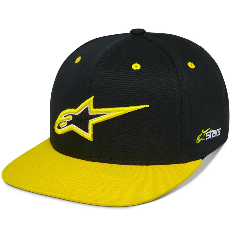 Καπέλο Alpinestars Thickness Snapback μαύρο-φθοροκίτρινο