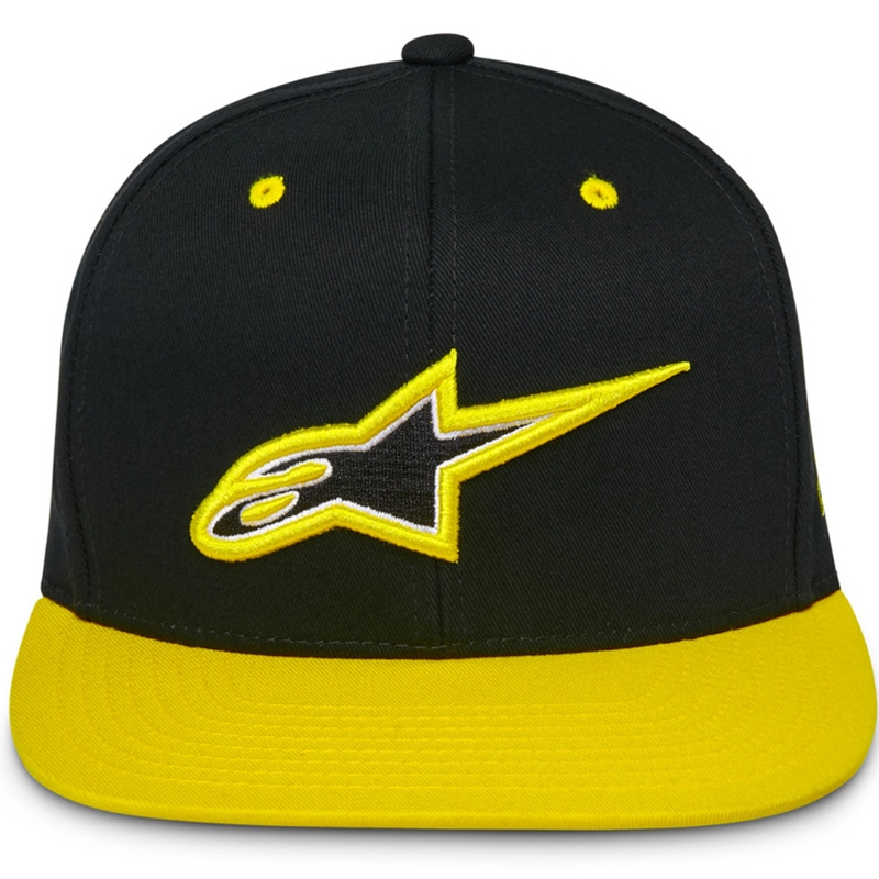 Καπέλο Alpinestars Thickness Snapback μαύρο-φθοροκίτρινο