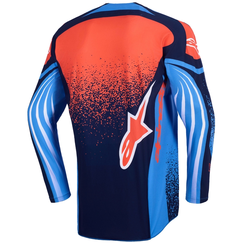 Φανέλα motocross Alpinestars Techstar Nomur σκούρο μπλε-πορτοκαλί-μπλε