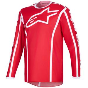 Φανέλα motocross Alpinestars Fluid Apex κόκκινη-λευκή