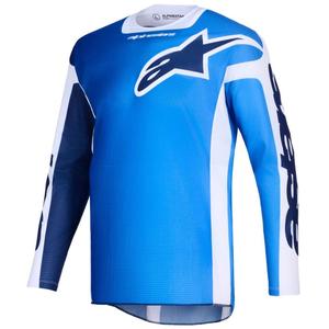 Μπλε-λευκή φανέλα motocross Alpinestars Racer Air Portl
